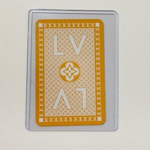 LV playing card Louis Vuitton 5 clubs